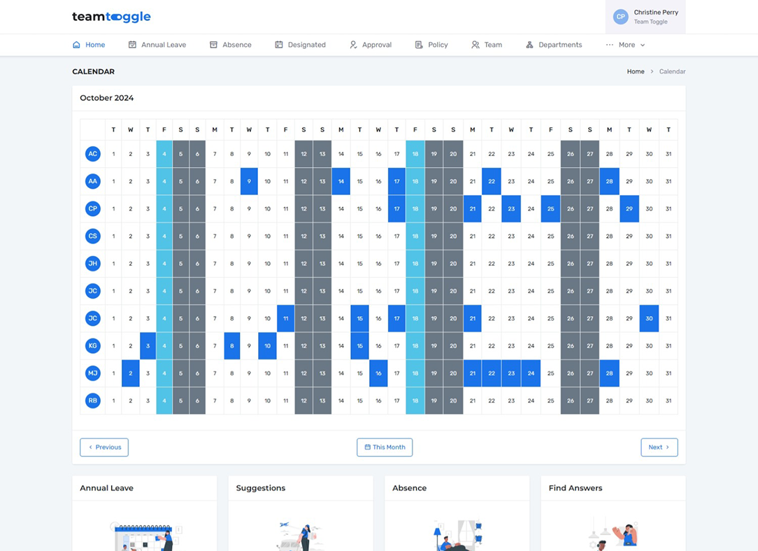Team Calendar